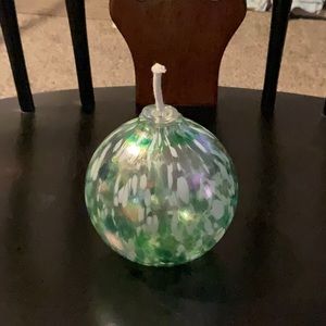 NEW Pottery Barn Glass Oil Lamp